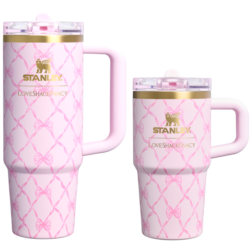 Stanley 1913 x LoveShackFancy Holiday The Quencher® Details ProTour Tumbler Set | 2-pack - Clean Weekend Hydration